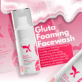 gluta foaming face wash